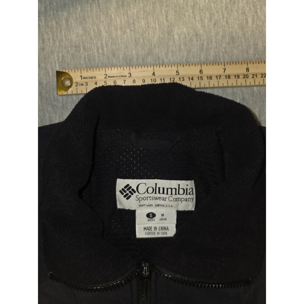 Columbia Titanium Fleece Nylon Full Zip Size S Black Jacket - Picture 10 of 11